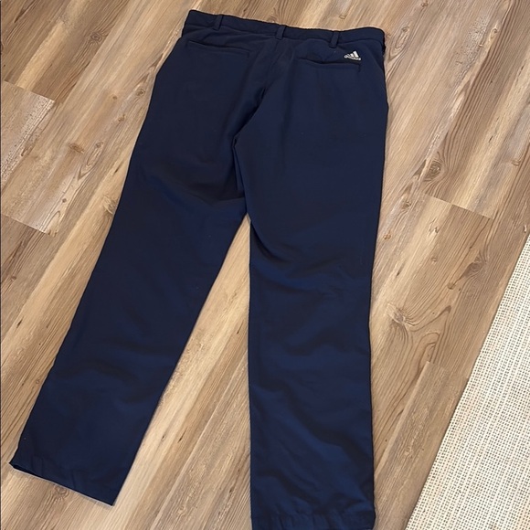 Adidas Blue Dress Pants Straight Leg Flat Front - Picture 7 of 7